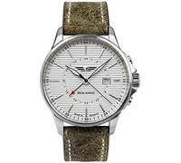 Iron Annie Herrenuhr GMT Wellblech Lederband beige 5842-1