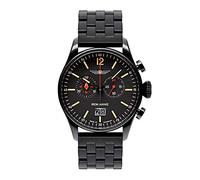 Iron Annie Herrenuhr mit Glieder Edelstahlband Flight Control Chronograph Großdatum Big Date 5184M-2