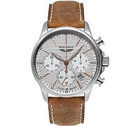 Iron Annie Men's Watch with Leather Strap Series Corrugated Sheet Chronograph Date