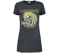 Iron Maiden Amplified Collection - Killer World Tour 81' Kurzes Kleid charcoal in S