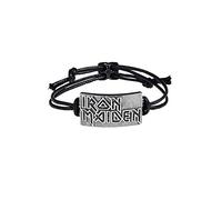 Iron Maiden Armband Band Logo 3D sculpted pewter Nue offiziell Schwarz One Size