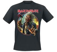 Iron Maiden Axe Eddie Circle T-Shirt schwarz in M