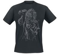 Iron Maiden Axe Eddie T-Shirt schwarz in 3XL