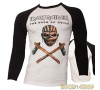 Iron Maiden - Baseball Shirt Axe Colour - schwarz/weiß M