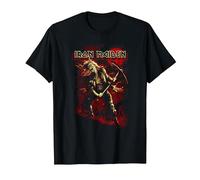 Iron Maiden Breeg Red Graphic T-Shirt, Herren, Schwarz, 5XL