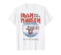 Iron Maiden Can I Play with Madness White T-Shirt, Herren, Weiß, 6XL