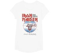 Iron Maiden Can I Play with Madness White T-Shirt, Mädchen, Weiß, M