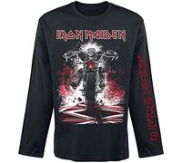 Iron Maiden Eddie Bike Männer Langarmshirt schwarz S 100% Baumwolle Band-Merch, Bands