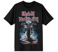 Iron Maiden Eddie Biker Männer T-Shirt schwarz L 100% Baumwolle Band-Merch, Bands, Nachhaltigkeit