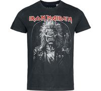 Iron Maiden Eddie Half Circle T-Shirt anthrazit in 4XL