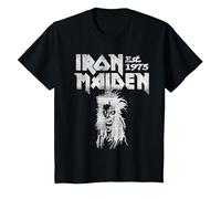 Iron Maiden Eddie Photo Copy T-Shirt, Kinder, Schwarz, 92