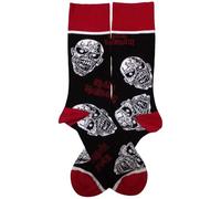 Rock Off officially licensed products Iron Maiden Eddie Skulls Ankle Socken UK Size 7-11