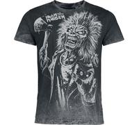 Iron Maiden Eddie T-Shirt grau in XL