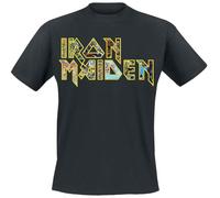 Iron Maiden Eddies Logo Männer T-Shirt schwarz XL 100% Baumwolle Band-Merch, Bands