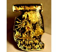 Iron Maiden Emaille-Pin-Abzeichen Number Of The Beast Anstecker, Button, Metall