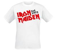 Iron Maiden Est. 1975 Männer T-Shirt weiß XXL