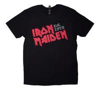 Iron Maiden Est 1975 Slanted Logo T Shirt M