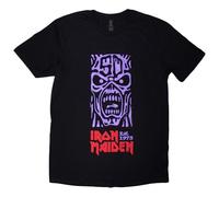 Iron Maiden Est 1975 Stamp Logo Purple T Shirt L