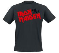 Iron Maiden Est. 1975 T-Shirt schwarz in XL