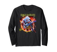 Iron Maiden Fear Live Flames Langarmshirt, Unisex für Erwachsene, Schwarz, S