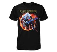 Iron Maiden Fear Live Flames Steve Harris Eddie offiziell Männer T-Shirt Herren (X-Large)