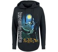 Iron Maiden Fear of The Dark Frauen Kapuzenpullover schwarz M 100% Baumwolle Band-Merch, Bands