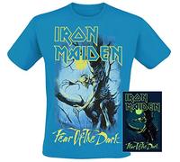 Iron Maiden Fear of The Dark - Glow In The Dark Männer T-Shirt blau