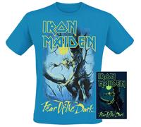 Iron Maiden Fear Of The Dark - Glow In The Dark T-Shirt blau in M