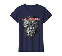 Iron Maiden Final Frontier Eddie Vintage T-Shirt, Damen, Marineblau, XXL