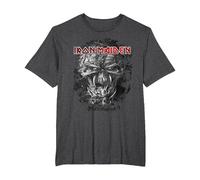 Iron Maiden Final Frontier Eddie Vintage T-Shirt, Herren Große Größen, Anthrazit Meliert, 3X Tall