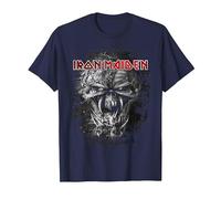 Iron Maiden Final Frontier Eddie Vintage T-Shirt, Herren, Marineblau, M