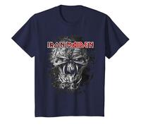 Iron Maiden Final Frontier Eddie Vintage T-Shirt, Kinder, Marineblau, 128
