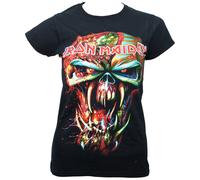 Iron Maiden - Girlie T-Shirt Final Frontier Eddie Big Head - schwarz S