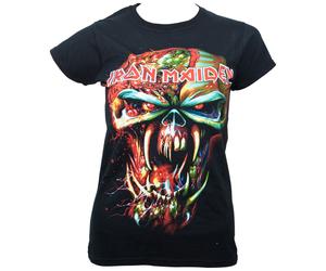 Iron Maiden - Girlie T-Shirt Final Frontier Eddie Big Head - schwarz S
