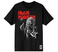 Iron Maiden Greyscale Axe T-Shirt schwarz in M