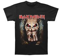 Iron Maiden Herren T-Shirt, Eddie Candle Finger, GR. Medium (Herstellergröße: Medium), Schwarz
