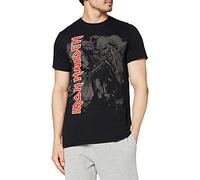 Iron Maiden Herren T-Shirt Hi Contrast Trooper Schwarz (Herstellergröße: Medium)