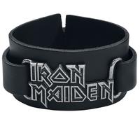 Iron Maiden Iron Maiden Logo Lederarmband schwarz