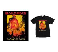Iron Maiden - T-Shirt # M Black Unisex # the Wicker Man Fire
