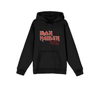 Iron Maiden Kapuzenpullover Number of the Beast – Vintage Logo Faded Edge – Backprint – Schwarz L