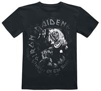 Iron Maiden Kids - NOTB Unisex T-Shirt schwarz 128 100% Baumwolle Band-Merch, Bands, Geschenke