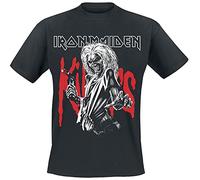 Iron Maiden Killers Eddie Large Graphic Männer T-Shirt schwarz S 100% Baumwolle Band-Merch, Bands