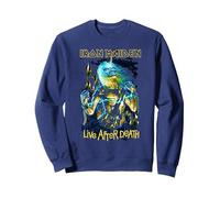 Iron Maiden Live After Death Sweatshirt, Unisex für Erwachsene, Marineblau, L