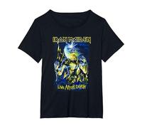 Iron Maiden Live After Death T-Shirt, Damen Große Größen, Schwarz, 6X