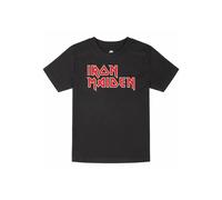 Iron Maiden - Logo Kids - T-Shirt - Schwarz - 164 - 100% Bio-Baumwolle Schwarz 164