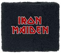 Iron Maiden Frottee-Armband Logo – Unisex, Einheitsgröße, 80% Baumwolle, Schwarz