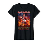 Iron Maiden LOTB World Tour 2022 Poster T-Shirt, Damen, Schwarz, S