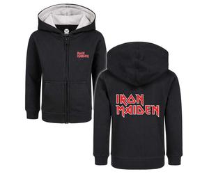Iron Maiden Metal-Kids - Logo Kinder-Kapuzenjacke schwarz in 92