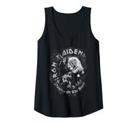 Iron Maiden Number of the Beast Greyscale Tank Top, Damen, Schwarz, XL