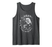 Iron Maiden Number of the Beast Greyscale Tank Top, Herren, Anthrazit Meliert, L